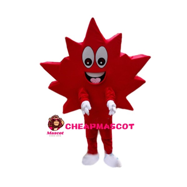 Withered Red Maple Leaf Mascot Costume