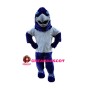 Energetic Blue Eagle Mascot Costume