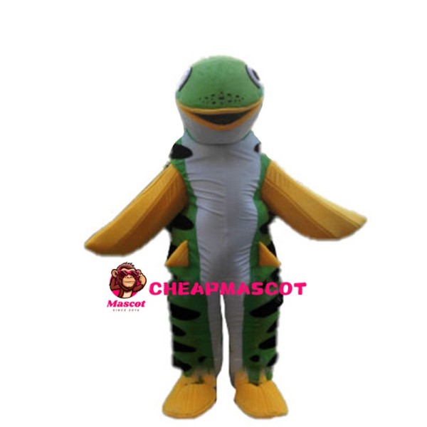 Green & White Sea Turtle Mascot Costume