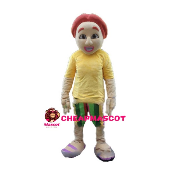Strange Man With Pink Lips Mascot Costume