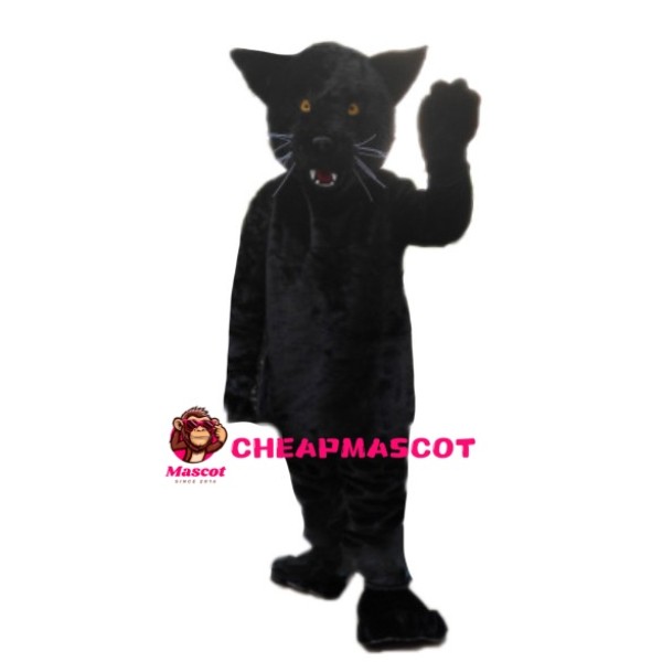 Running Fast Black Panther Mascot Costume