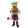 Confident Warrior With Brown Beard Mascot Costume