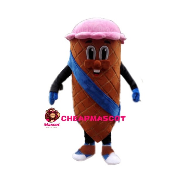 Strawberry-flavored Crispy Cone Mascot Costume