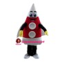 Red Cartoon Fired Rocket Mascot Costume