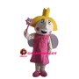 Cute Girl With Wings Mascot Costume