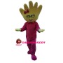 Masseur With Palm Shaped Head Mascot Costume