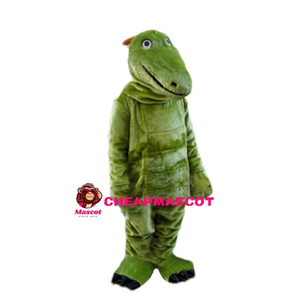 Carnivorous Green Crocodile Mascot Costume