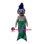 Blue Hair Mermaid Witch Mascot Costume