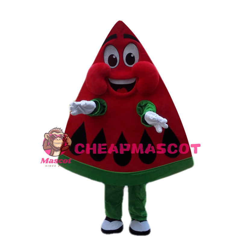Cartoon Red Triangle Watermelon Mascot Costume