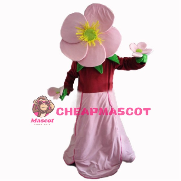 Pink Flower Mascot Costume