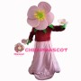Pink Flower Mascot Costume