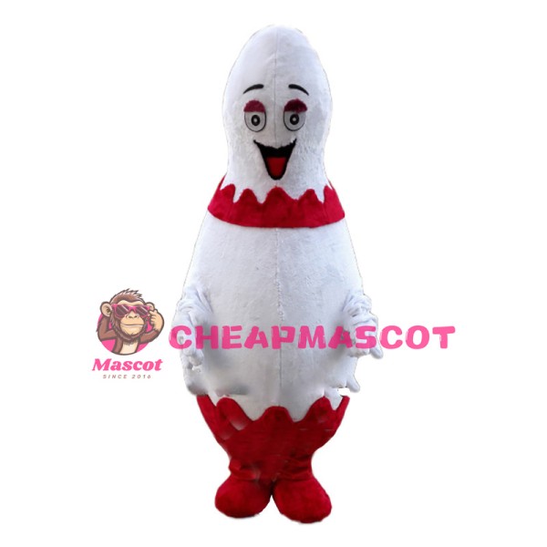 Huge Cartoon White Bowling Pin Mascot Costume