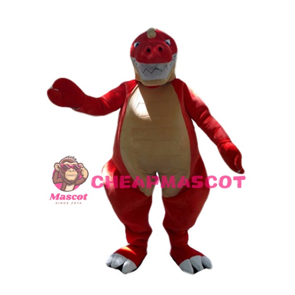 Red Crocodile Mascot Costume