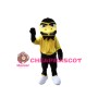 Angry Yellow Headed Eagle Cartoon Mascot Costume 