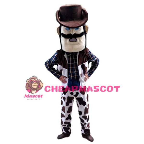 Angry Cowboy Mascot Costume