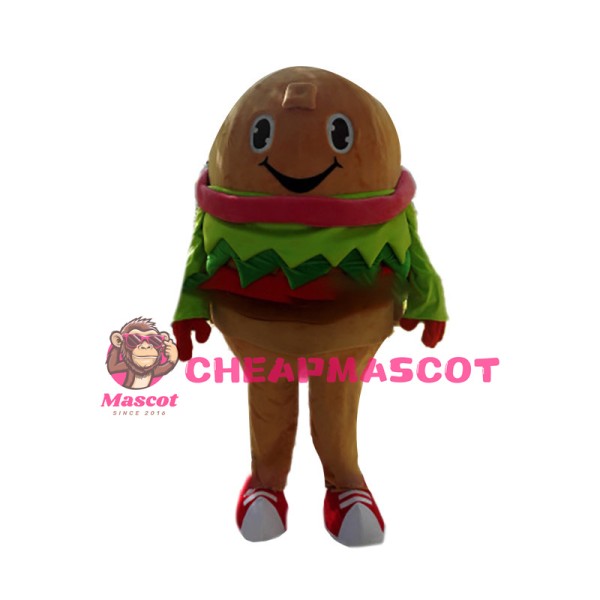 Lovely Cartoon Hamburger Mascot Costume 