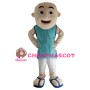 Bald Man Mascot Costume 
