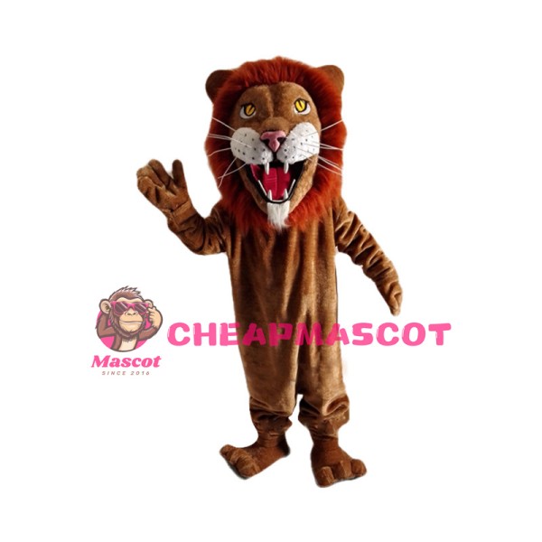 Howling African Lion Mascot Costume
