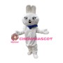 Plush Cartoon White Rabbit Bunny Mascot Costume 