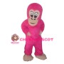 Rose Red Orangutan Long Wool Mascot Costume