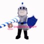 Happy Silver Knight Mascot Costume 