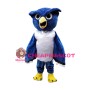 Angry Blue Owl Mascot Costume 