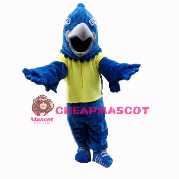 2nd Version Of Blue Falcon Mascot Adult Costume