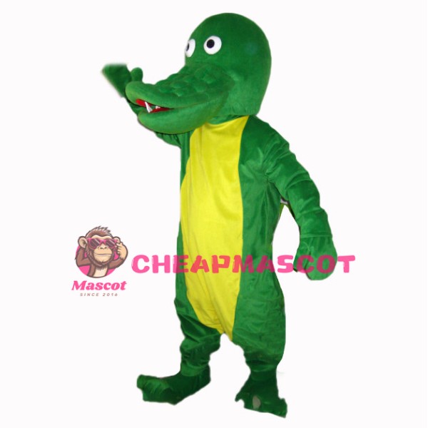 Simple Version Green Crocodile Mascot Costume