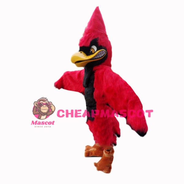Fierce Cardinal Bird Plush Mascot Costume 