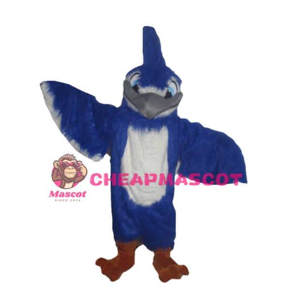 Blue Jay Long Wool Mascot Costume