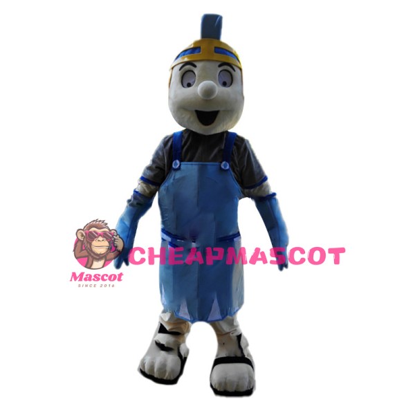 Optimistic Spartan Soldier Mascot Costume 