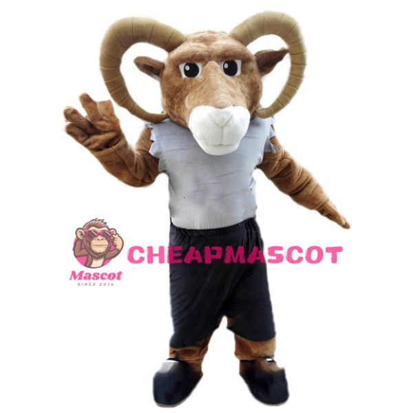 Power Argali Sheep Sports School Mascot Costume 