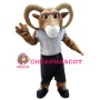 Power Argali Sheep Sports School Mascot Costume 