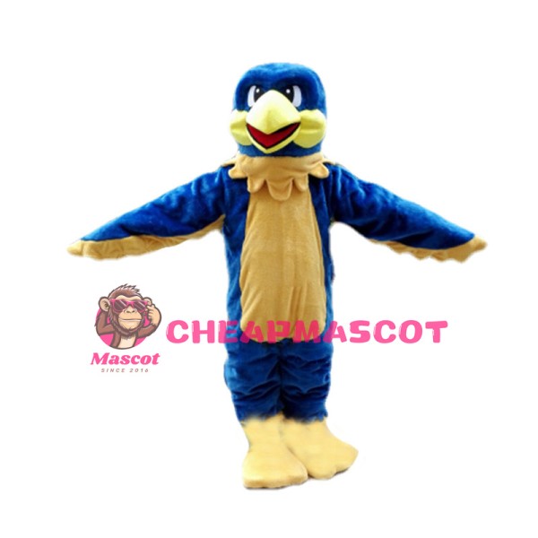 Cheery Blue Bird Mascot Costume 