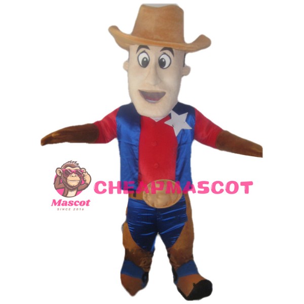 American Cowboy Mascot Costume 