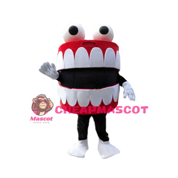 Deluxe Cartoon Oral Cavity Tooth Mascot Costume 
