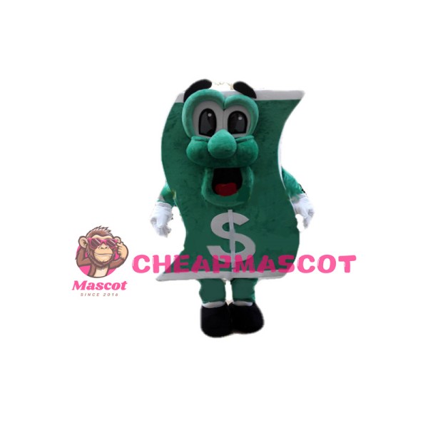 Novel Cartoon Dollar Banknotes Mascot Costume 