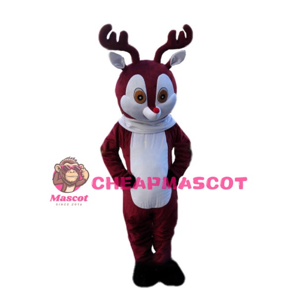 Cartoon Siberian Roe Deer Mascot Costume 