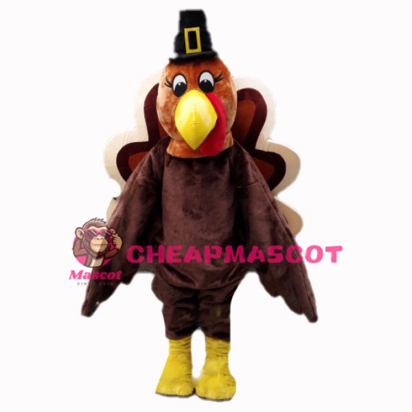 Thanksgiving Pilgrim Turkey Mascot Costume 