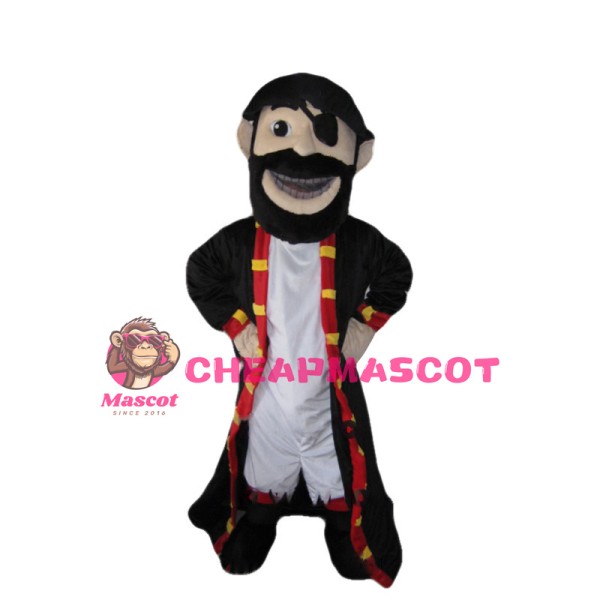 Friendly Pirate Mascot Costume 