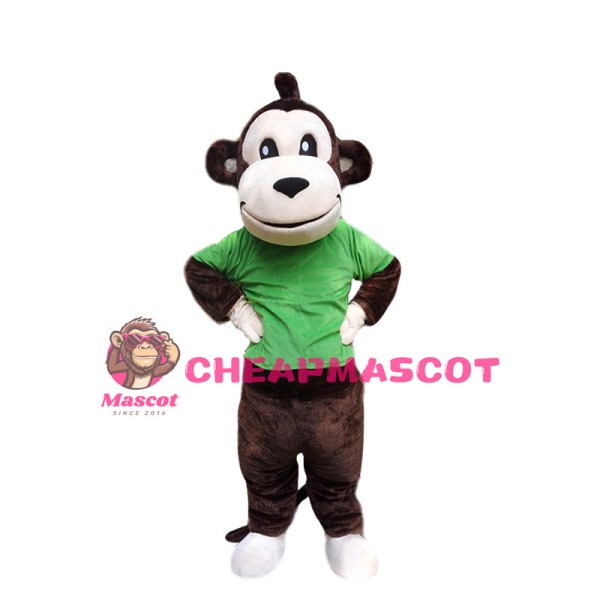 Brown Monkey Animal Mascot Costume 