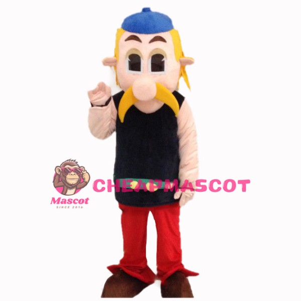 Courageous Gaul Warrior Asterix Mascot Costume