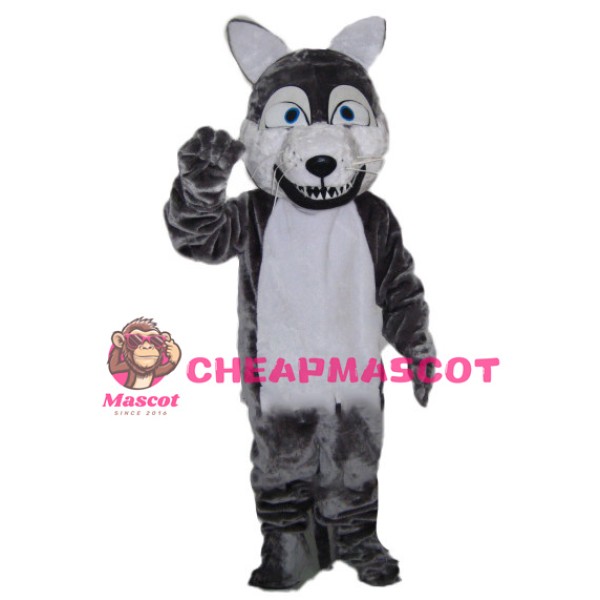 Thin Tooth Wolf Mascot Costume 
