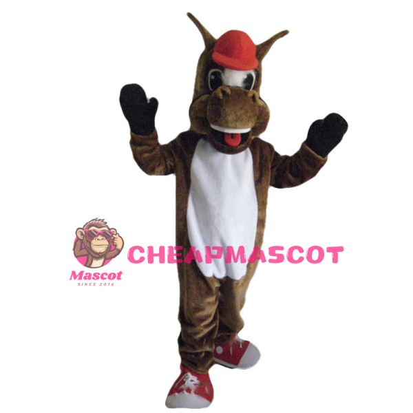 Cheering Horse Mascot Adult Costume 