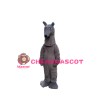 Grey Greyhound Dog Thin Dog Mascot Costume 
