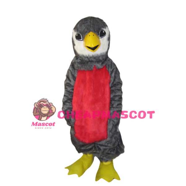 American Robin Bird Long Fur Mascot Adult Costume 