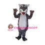 Grey Mountain Lion Animal Mascot Costume 