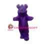 Cheering Purple Fur Monster Mascot Costume 