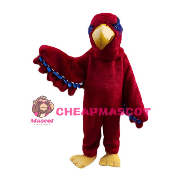 Plush Red Lory Mascot Costume 