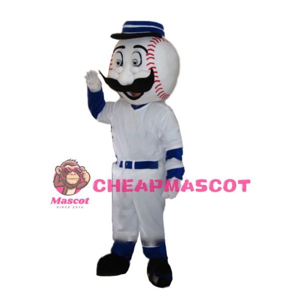 Optimistic Cartoon Bowling Man Mascot Costume 
